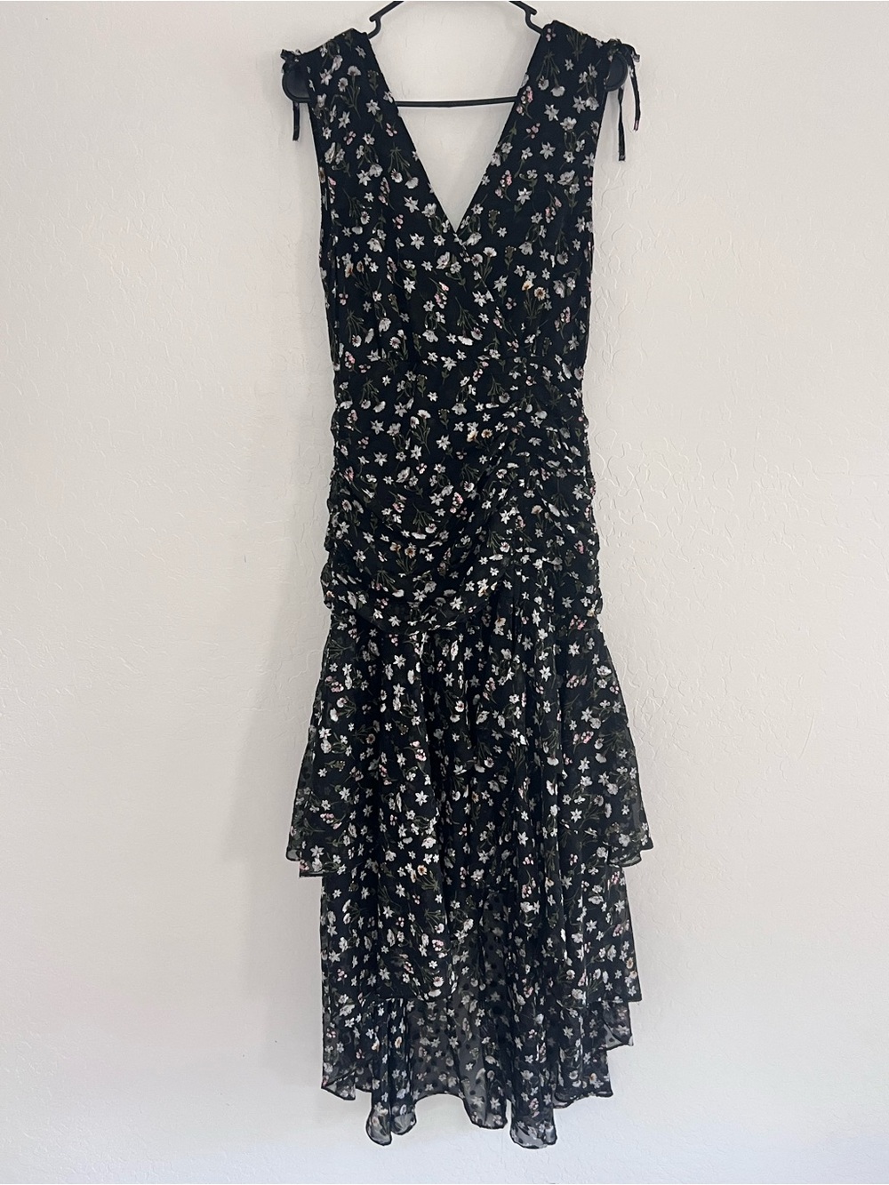 Fanco Asymmetrical Floral Maxi Dress